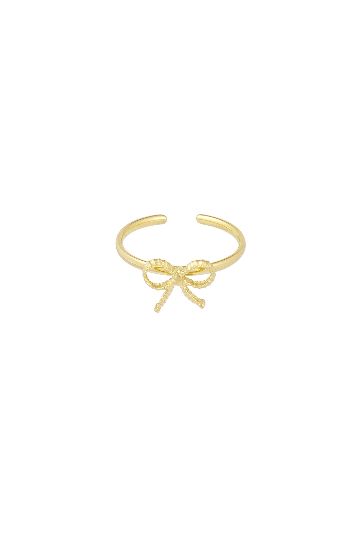 Strik ring simpel - goud/zilver