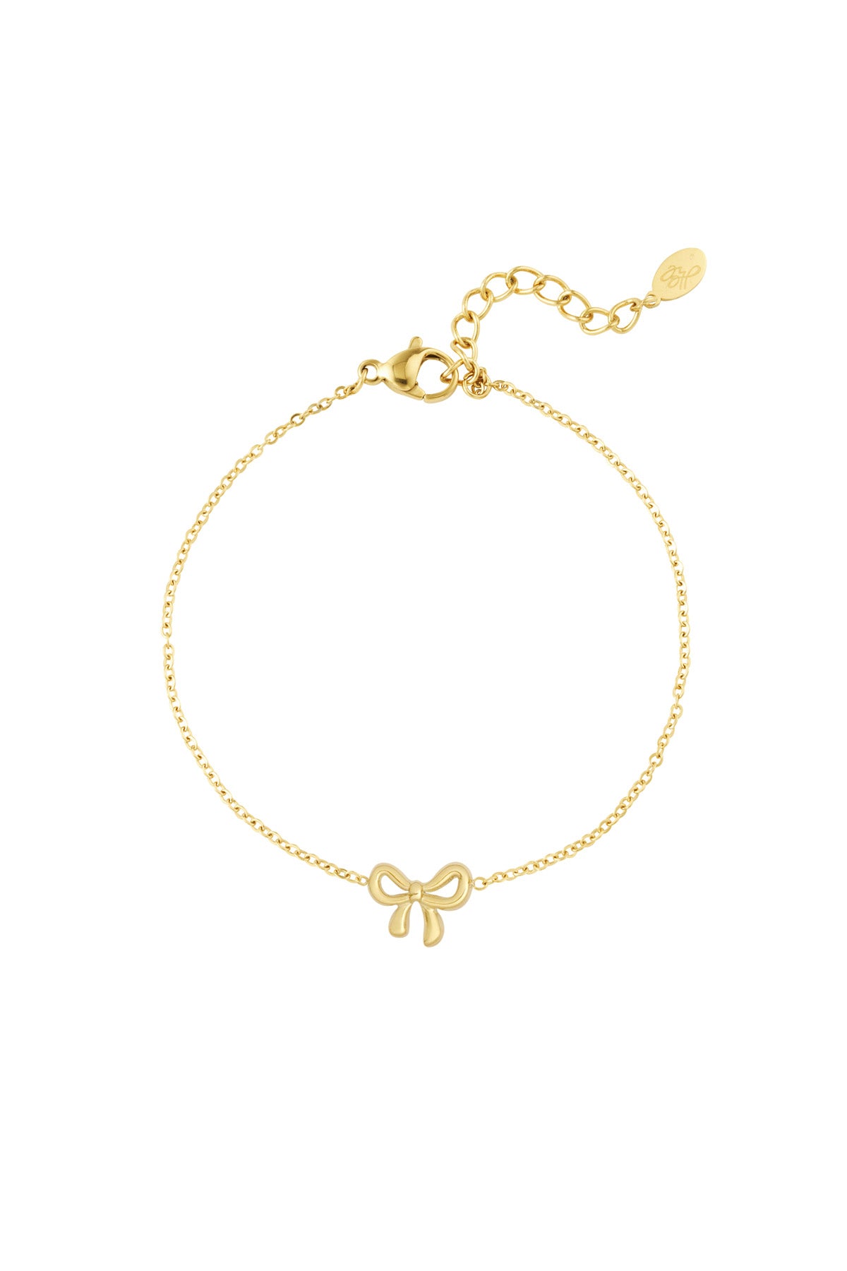 Strik armband simpel - goud/zilver