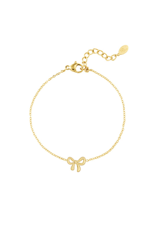 Strik armband simpel - goud/zilver