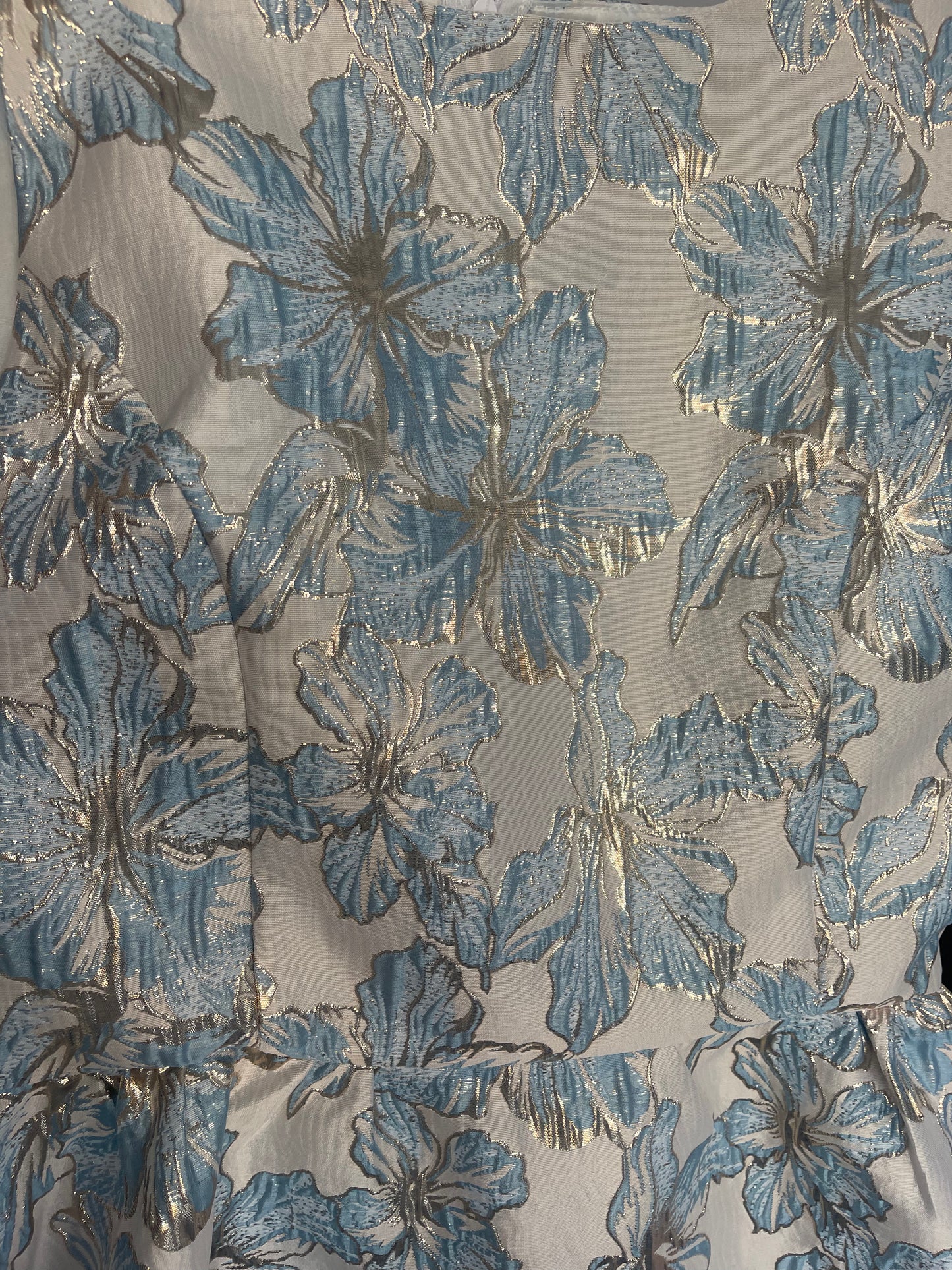 Bloemen top - blauw