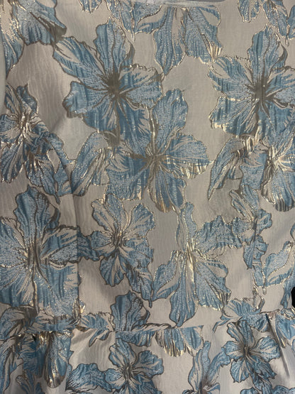 Bloemen top - blauw